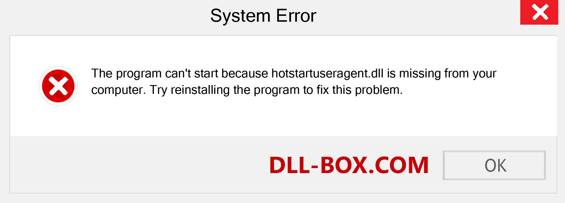  hotstartuseragent.dll file is missing?. Download for Windows 7, 8, 10 - Fix  hotstartuseragent dll Missing Error on Windows, photos, images